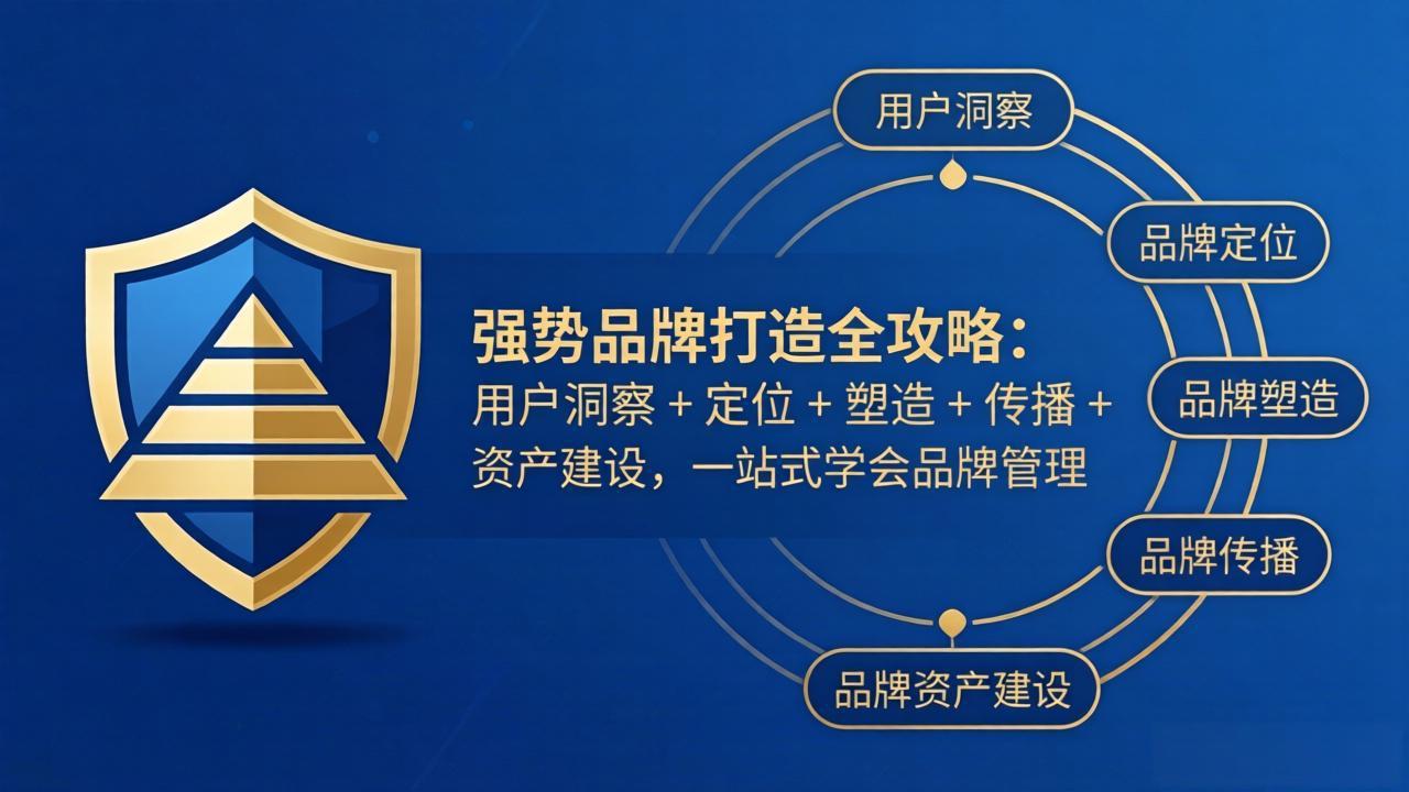 打造强势品牌：用户洞察、定位、塑造、传播与资产建设全攻略-资源项目网