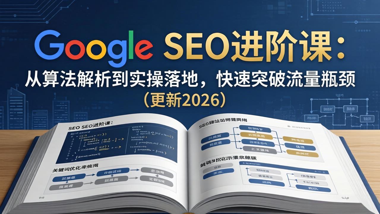 Google SEO进阶实战：从算法解析到实操落地，快速突破流量瓶颈(更新至2026)-资源项目网