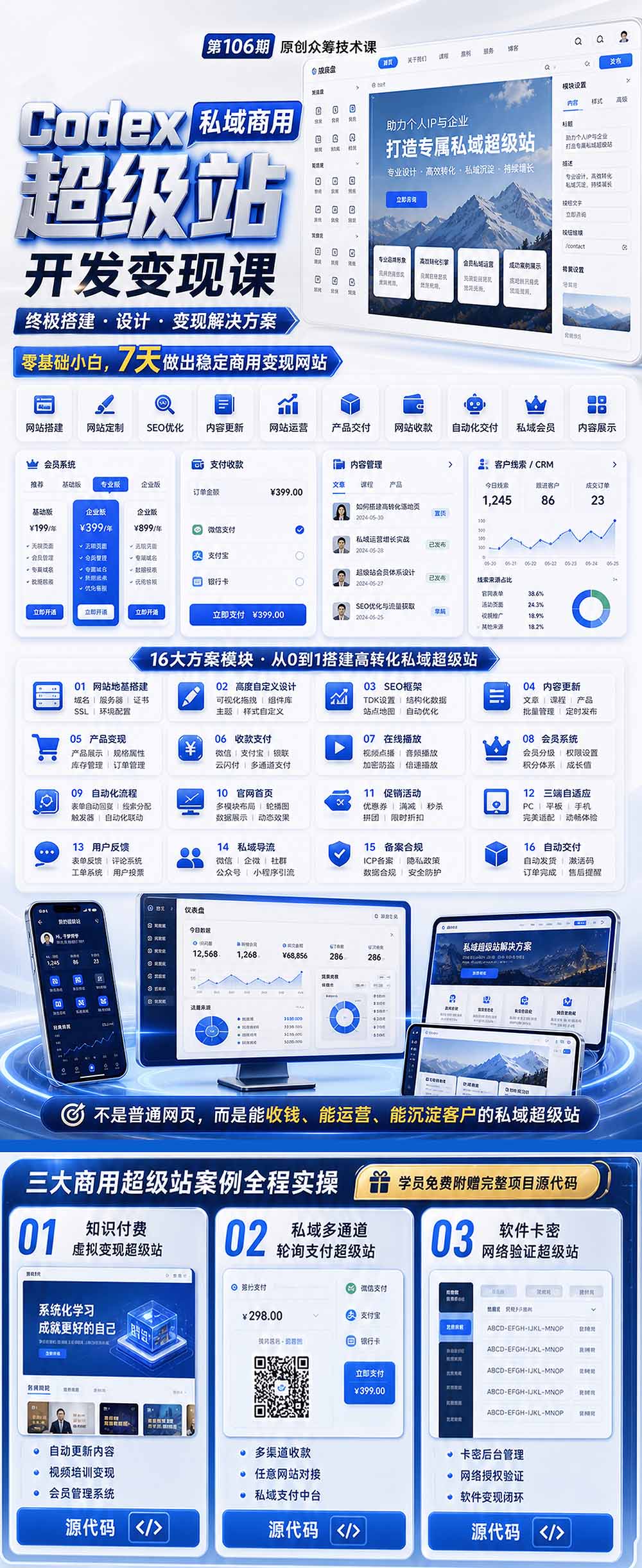 图片[3]-私域商用超级站Ai开发变现课106期：打造能收钱、运营、沉淀客户的私域平台-资源项目网
