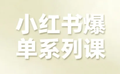 小红书爆单系列课：电商全链路增长策略更新-资源项目网