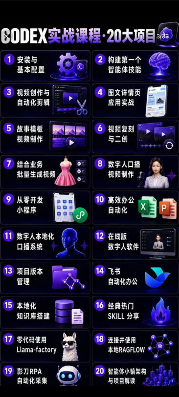 图片[2]-2026Codex智能体实战课程：从安装到架构，视频创作、数字人、办公提效全技能-资源项目网