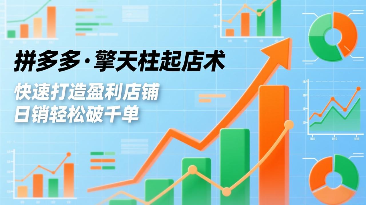 拼多多·擎天柱起店术：爆流布局、利润起飞，快速打造盈利店铺，日销破千单-资源项目网