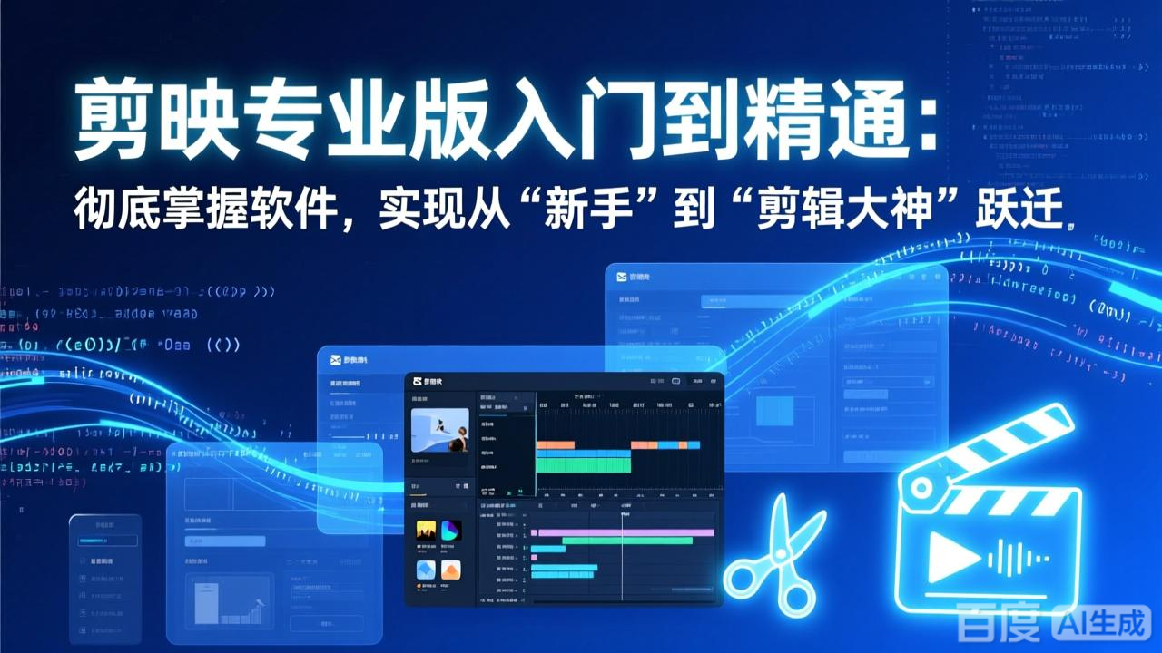 剪映专业版:从入门到精通,打造剪辑高手-资源项目网