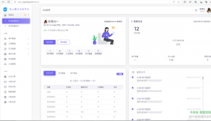 2025最新易支付开源模板前台+用户中心+后台三合一