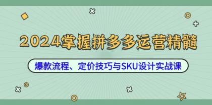 2024掌握拼多多运营精髓:爆款流程、定价技巧与SKU设计实战课 2024掌握拼多多运营精髓:爆款流程、定价技巧与SKU设计实战课
