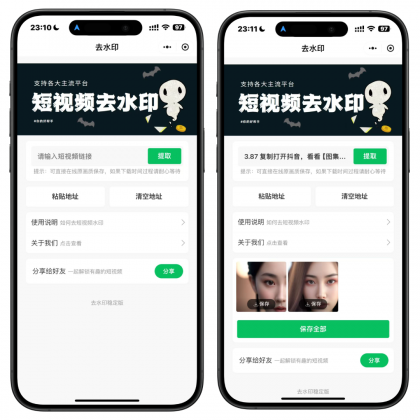 2025最新去水印小程序，免服务器，带流量主和安装教程！-资源项目网