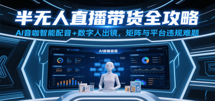 AI音咖智能配音+数字人出镜，解决账号矩阵与平台违规难题-资源项目网