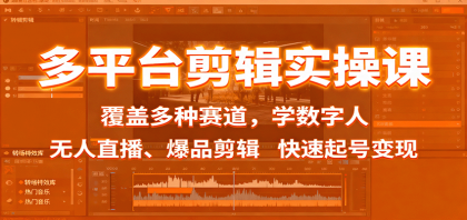多平台剪辑实操课:覆盖多种赛道,学数字人、无人直播、爆品剪辑,快速起号变现-第20张图片 多平台剪辑实操课:覆盖多种赛道,学数字人、无人直播、爆品剪辑,快速起号变现-第20张图片