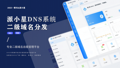派小星DNS二级域名分发系统-第12张图片 派小星DNS二级域名分发系统-第12张图片