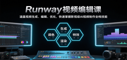 掌握影视级AI视频制作，Runway视频编辑课助你快速提升技能！-资源项目网