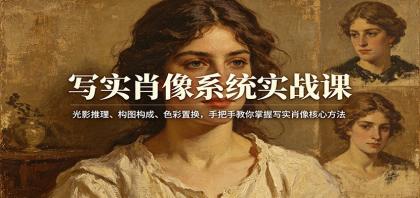 掌握写实肖像技巧，光影、构图、色彩一课通！-资源项目网