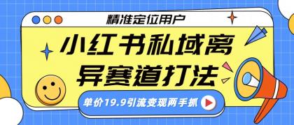 小红书私域运营策略：精准定位，19.9元引流，双管齐下实现变现-资源项目网