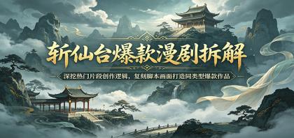 揭秘爆款漫剧《斩仙台》：深挖热门片段创作秘诀，复刻脚本画面打造同类型爆款作品-资源项目网