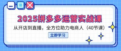 2025拼多多运营实战课,从开店到直播,全方位助力电商人(40节课)--第12张图片 2025拼多多运营实战课,从开店到直播,全方位助力电商人(40节课)--第12张图片