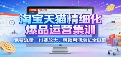 淘宝天猫精细化爆品运营集训:免费流量,付费放大,解锁利润增长全链路-第18张图片 淘宝天猫精细化爆品运营集训:免费流量,付费放大,解锁利润增长全链路-第18张图片
