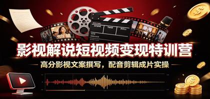 影视解说短视频变现特训营:高分影视文案撰写,配音剪辑成片实操-第19张图片 影视解说短视频变现特训营:高分影视文案撰写,配音剪辑成片实操-第19张图片