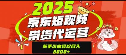 京东短视频带货项目（可代发视频）-资源项目网