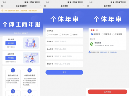 工商年报申报系统个体工商户年报注销H5搭建源码-资源项目网