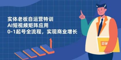 实体老板自运营特训,AI短视频矩阵应用,0-1起号全流程,实现商业增长-第13张图片 实体老板自运营特训,AI短视频矩阵应用,0-1起号全流程,实现商业增长-第13张图片