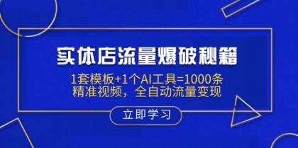实体店流量爆破秘籍:1套模板+1个AI工具=1000条精准视频,全自动流量变现-第12张图片 实体店流量爆破秘籍:1套模板+1个AI工具=1000条精准视频,全自动流量变现-第12张图片