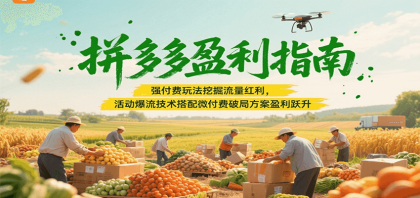 拼多多盈利指南:强付费玩法挖掘流量红利,活动爆流技术搭配微付费方案实现盈利跃升-第20张图片 拼多多盈利指南:强付费玩法挖掘流量红利,活动爆流技术搭配微付费方案实现盈利跃升-第20张图片