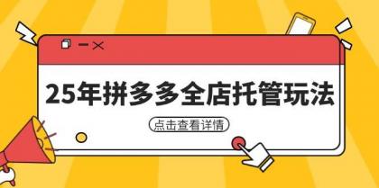 25年拼多多全店托管玩法,矩阵动销裂变玩法如何低风险盈利 新手运营秘籍-第12张图片 25年拼多多全店托管玩法,矩阵动销裂变玩法如何低风险盈利 新手运营秘籍-第12张图片