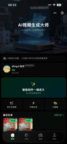 Sora2小程序源码，前端后端一应俱全-资源项目网