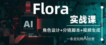 Flora实战演练课：角色设计 分镜脚本 视频生成，一条龙轻松玩AI艺术创意-资源项目网