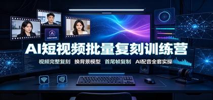 AI短视频批量复刻训练营:视频完整复刻,换背景模型、首尾帧复制、AI配音全套实操-第19张图片 AI短视频批量复刻训练营:视频完整复刻,换背景模型、首尾帧复制、AI配音全套实操-第19张图片